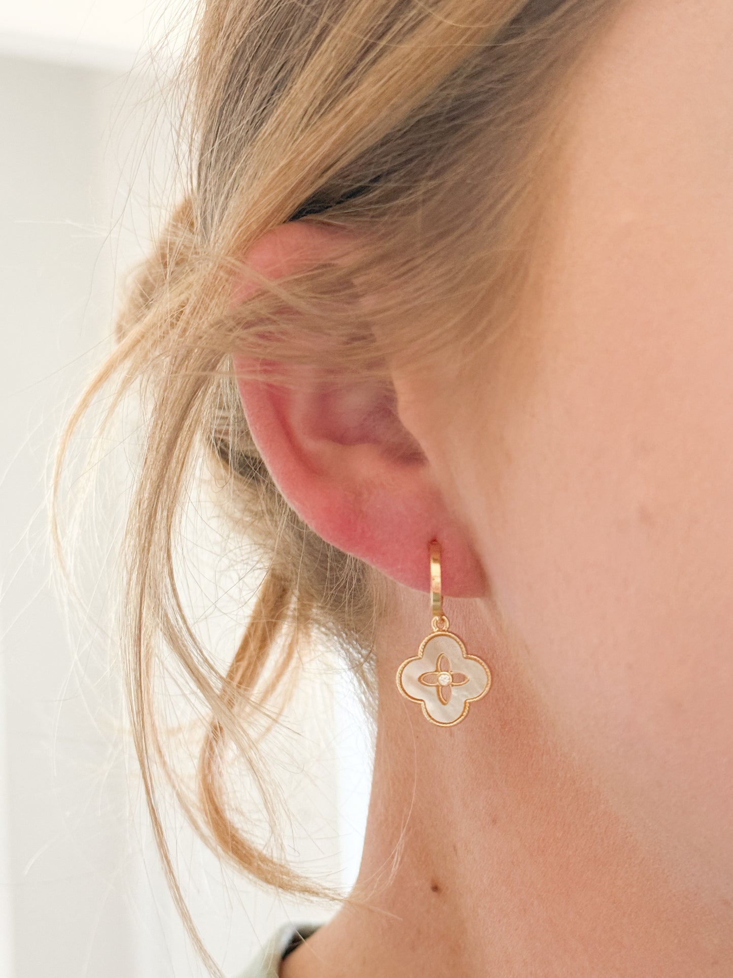 Clover Opal Dangles