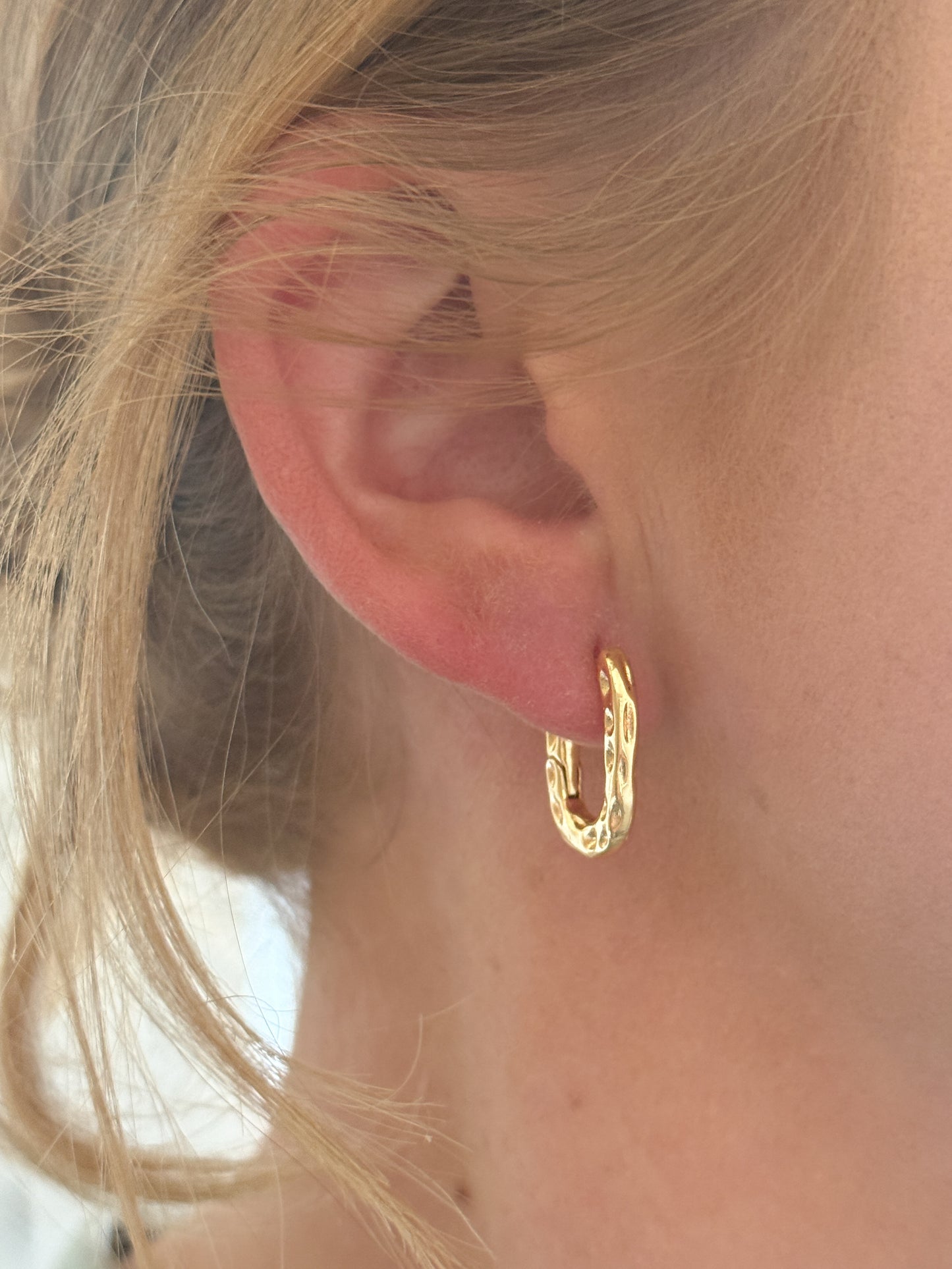 Textured Oval Hoops