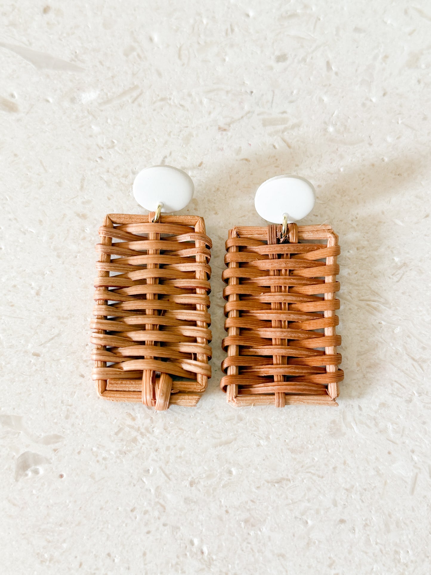 Rectangular Rattan Dangles