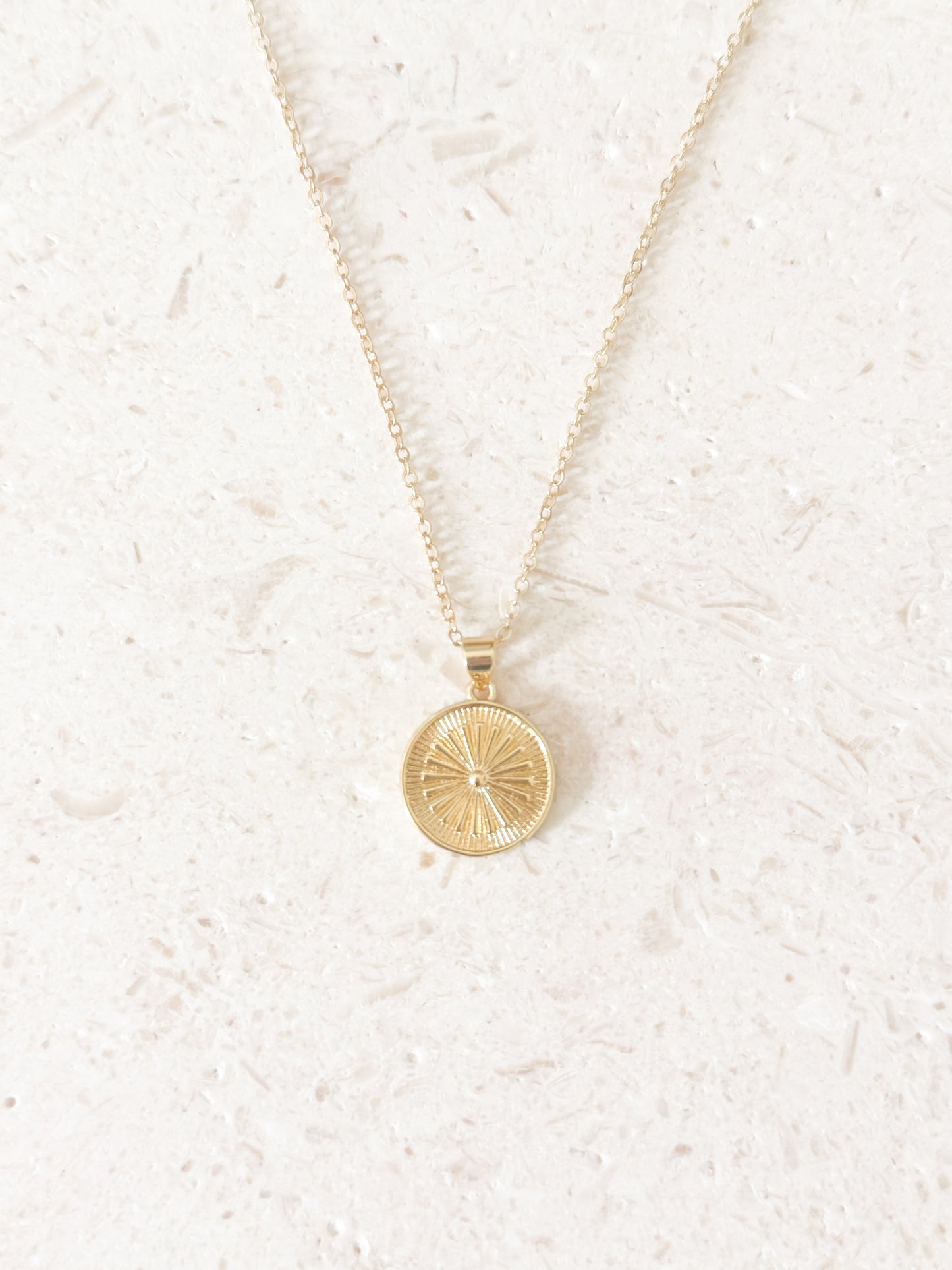 Sun Ray Pendant Necklace