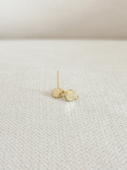 Flat Gold Ball Post (2pcs)
