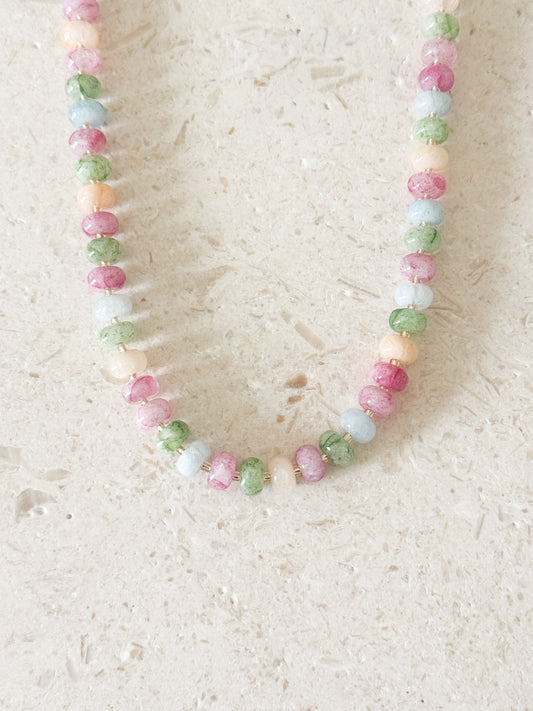 Morganite Gemstone Necklace