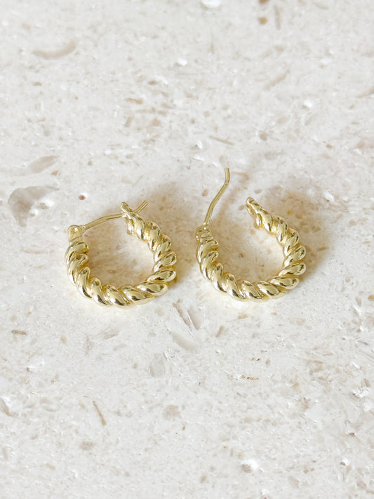 Twisted Mini Hoops