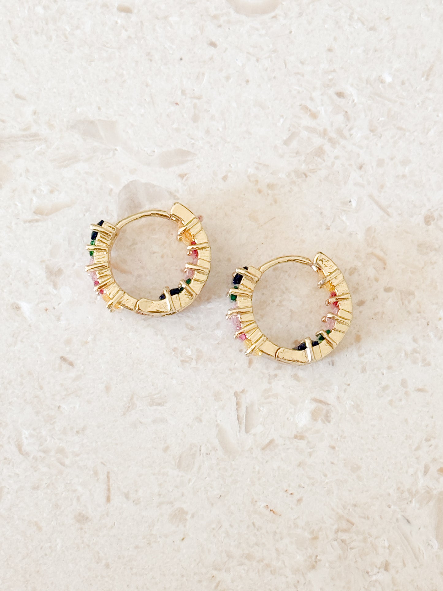 Gemstone Huggies