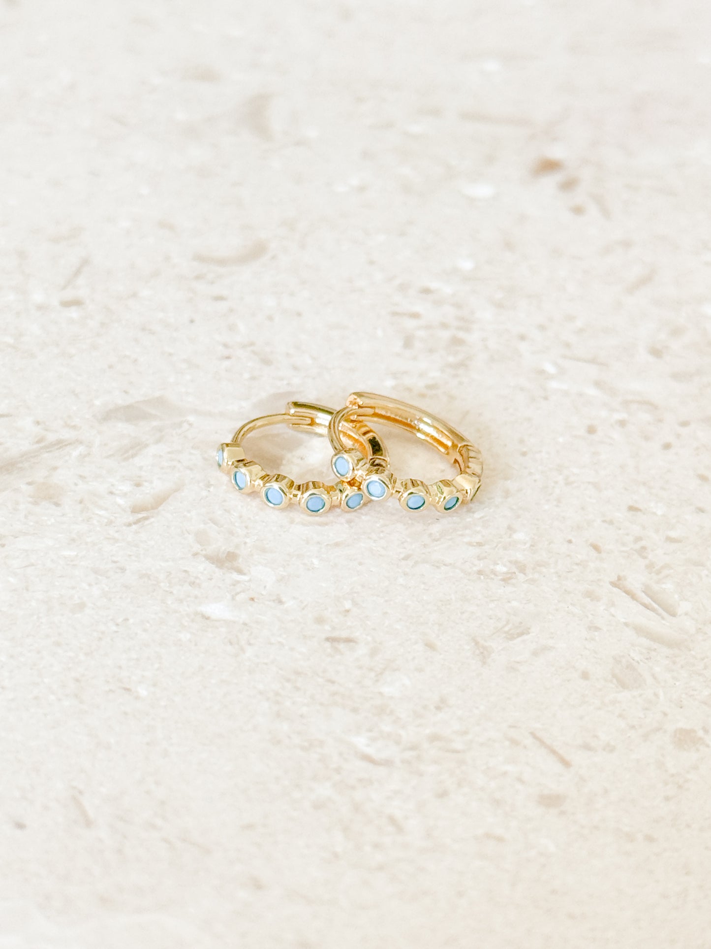 Aqua Studded Huggies
