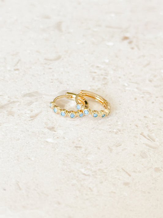 Aqua Studded Huggies