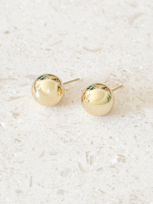18k Sphere Studs