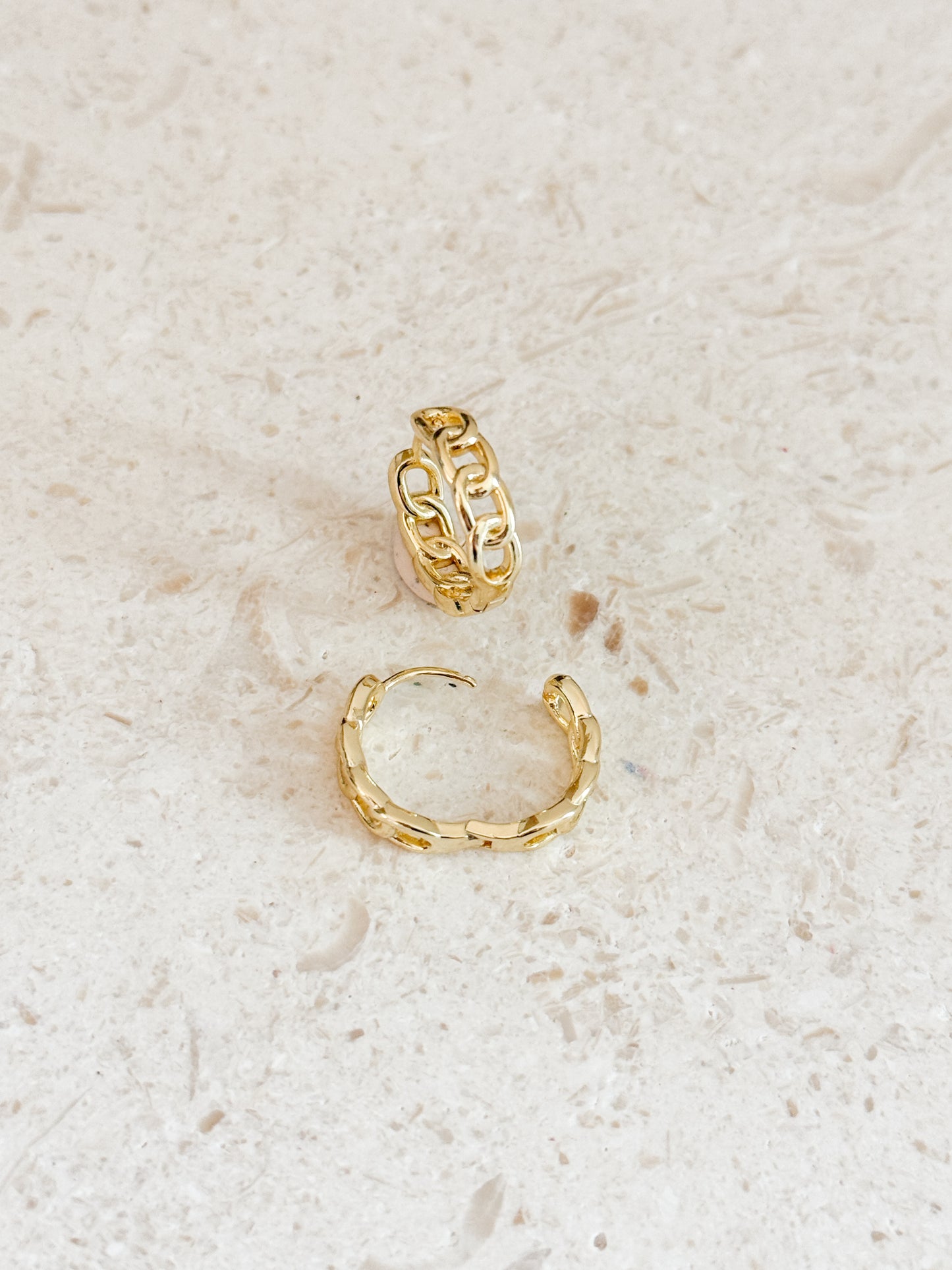 Thin Chained Hoops