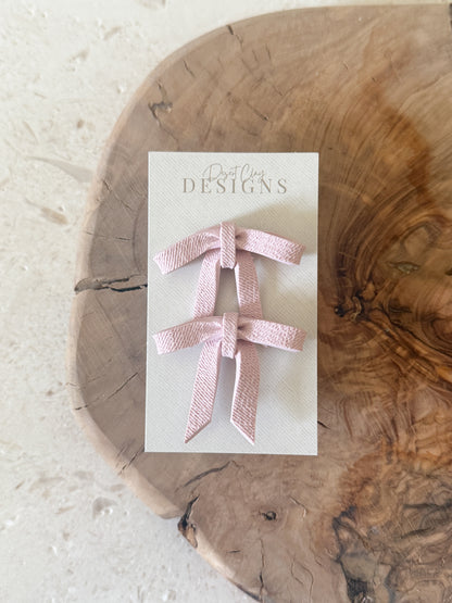 Draped Bow Studs