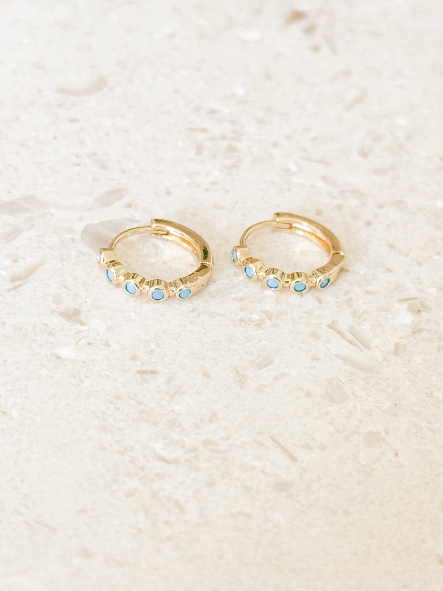Aqua Studded Huggies