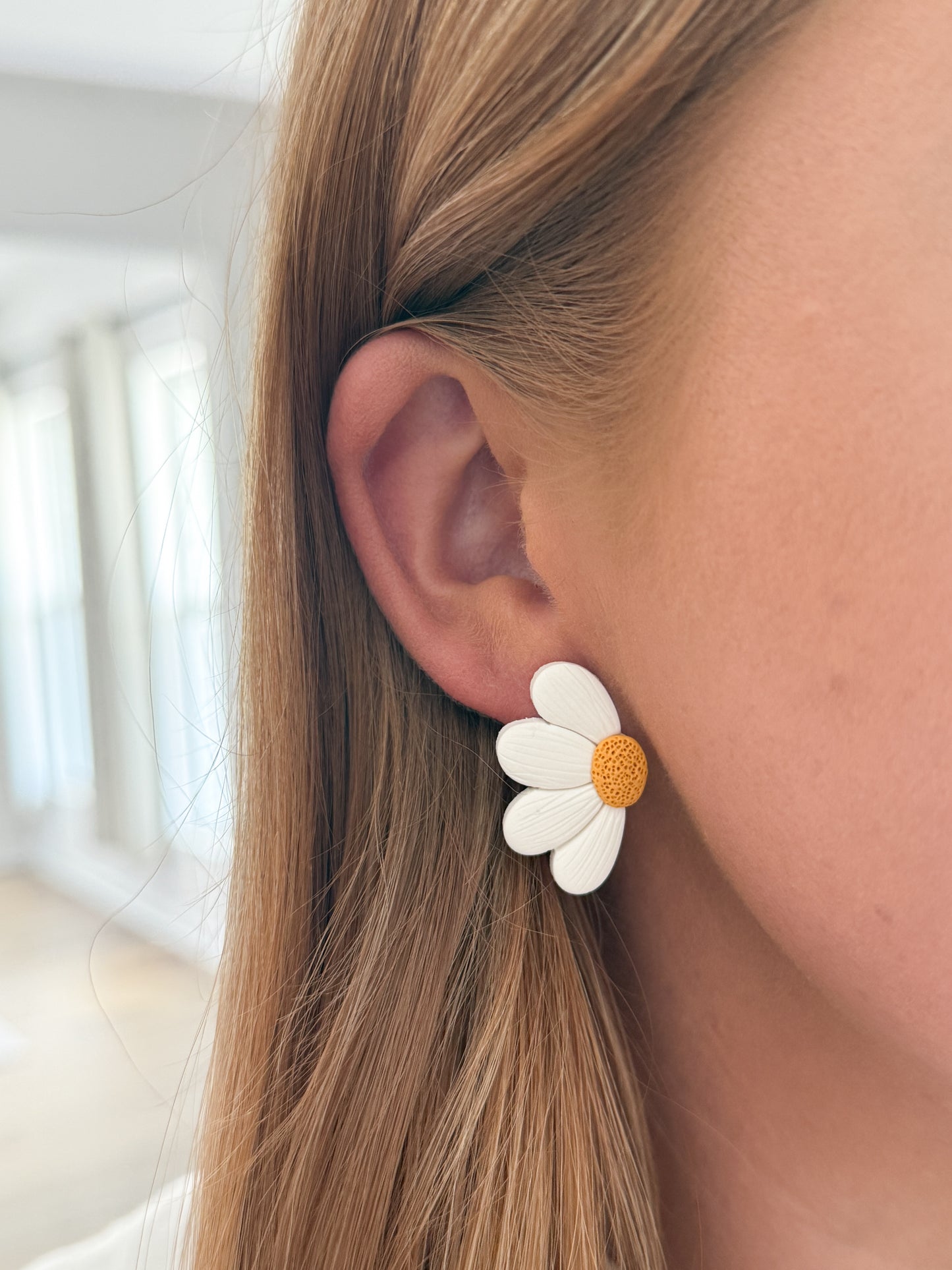Half Daisy Studs