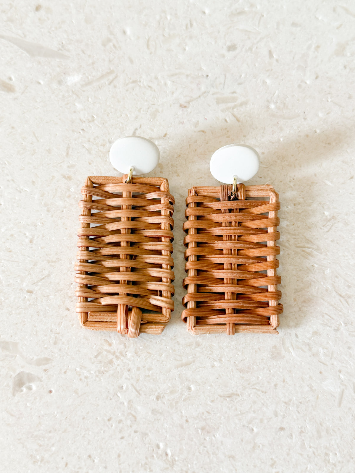 Rectangular Rattan Dangles