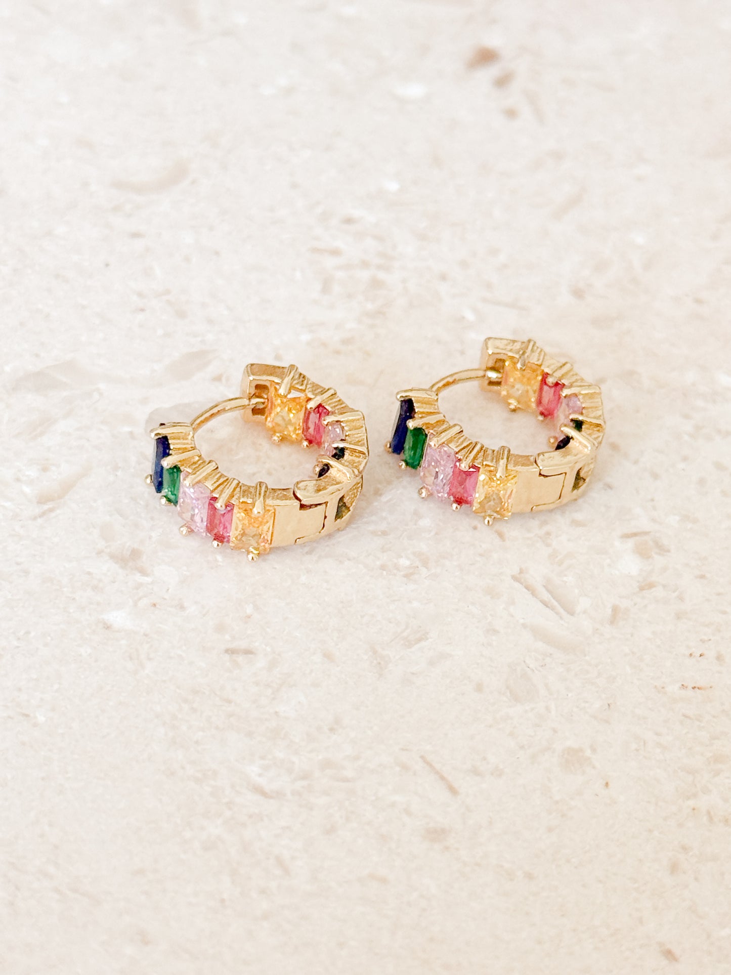 Gemstone Huggies