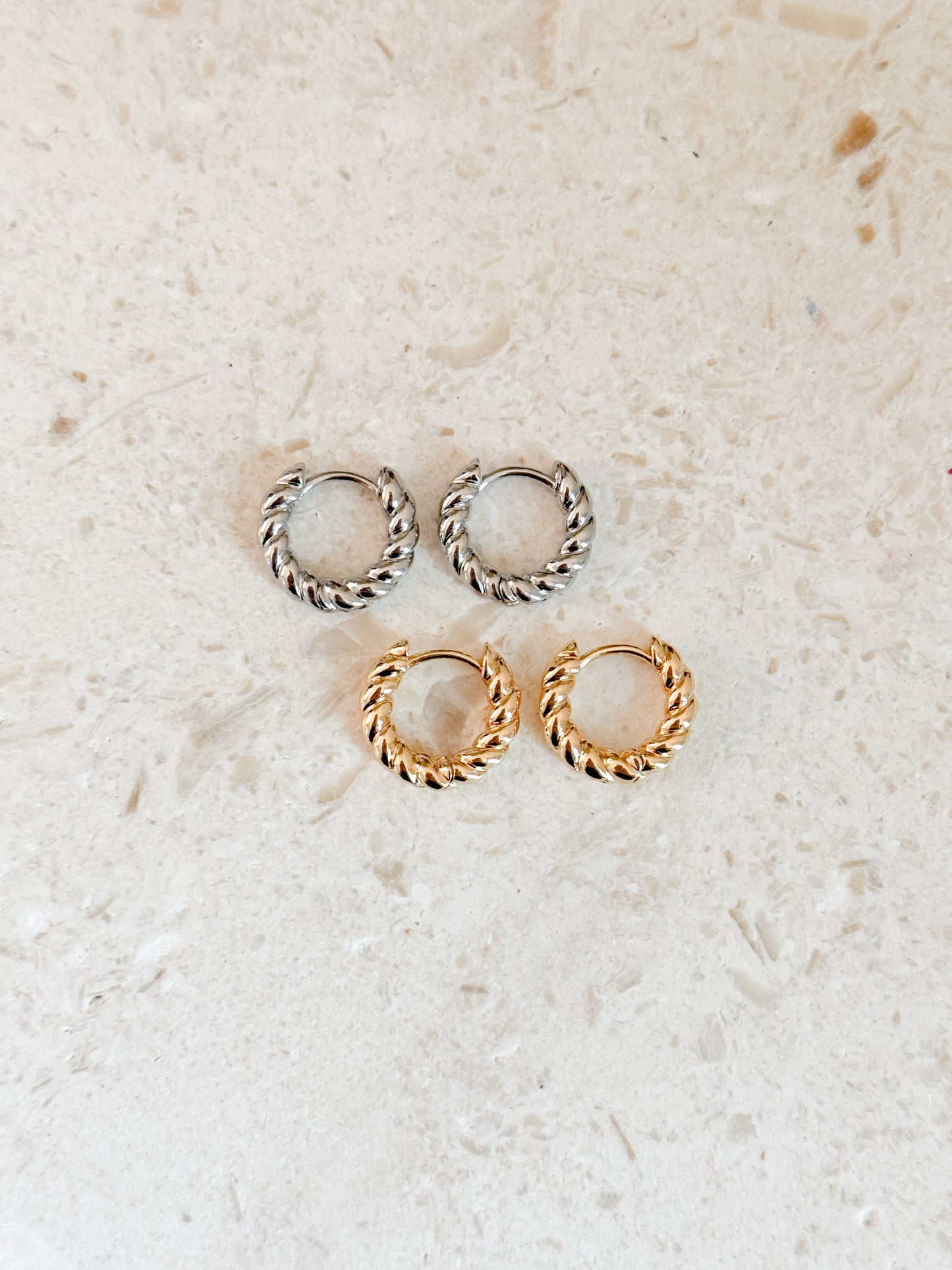 Twisted Mini Hoops