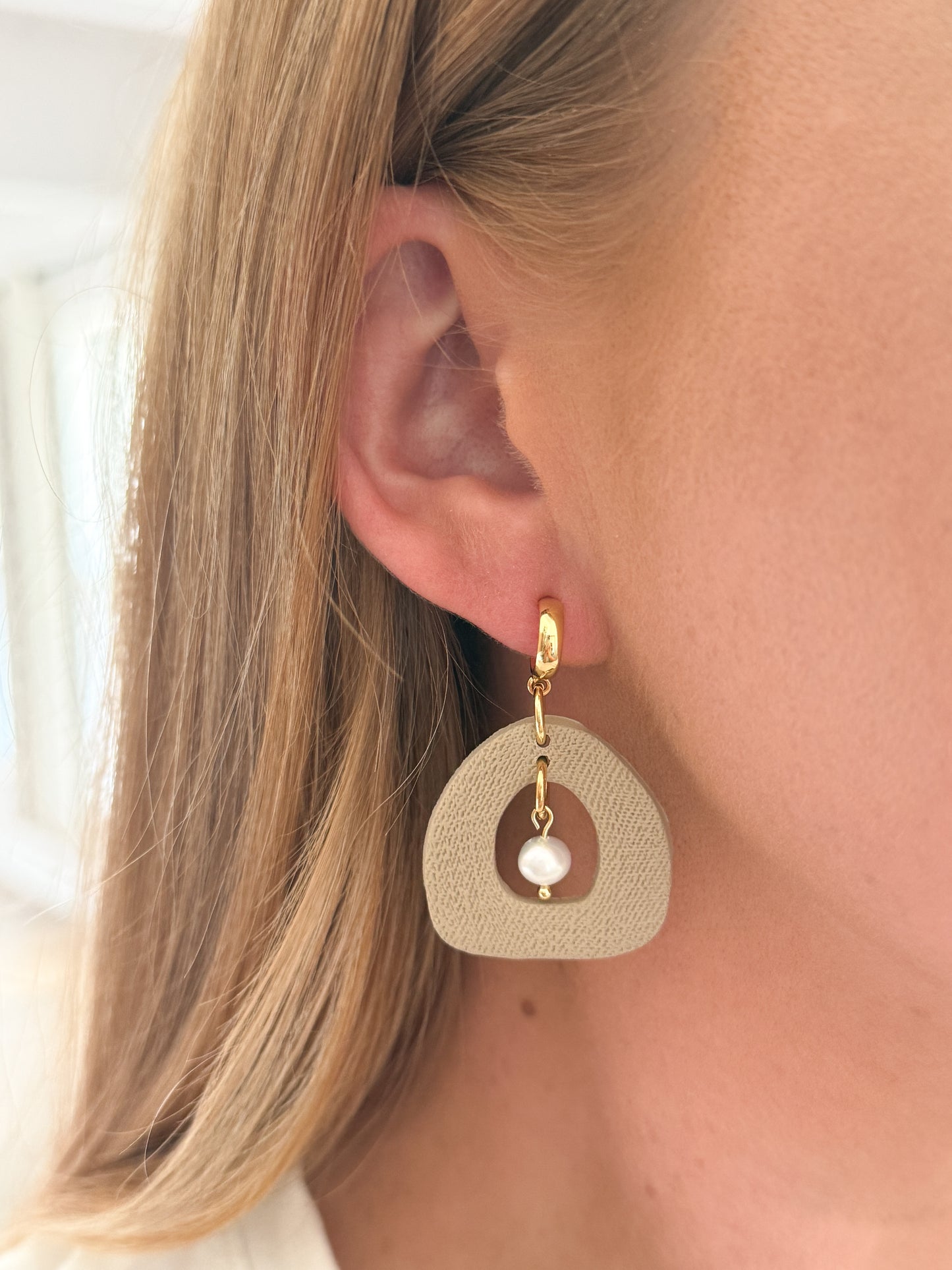Cora Dangles - Deep Linen