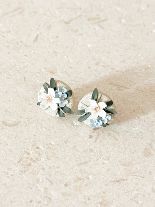 Coastal Floral Studs