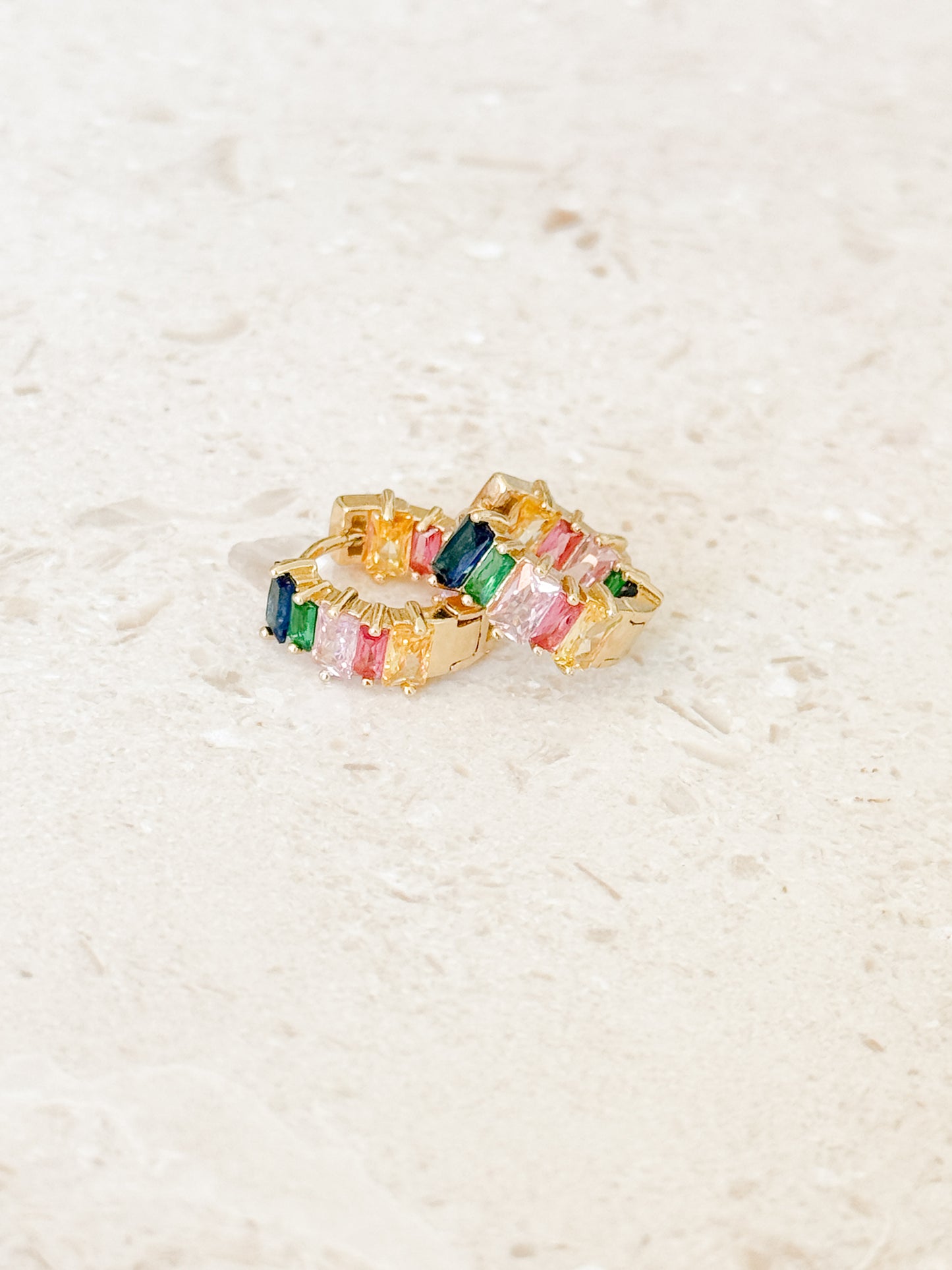 Gemstone Huggies