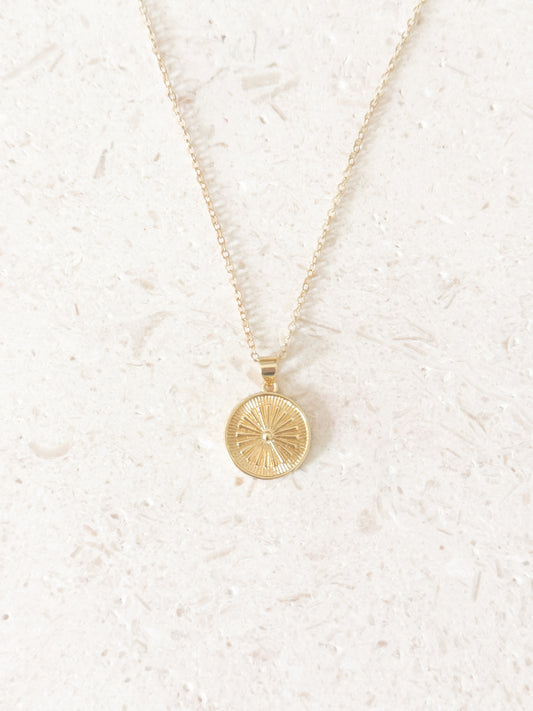 Sun Ray Pendant Necklace
