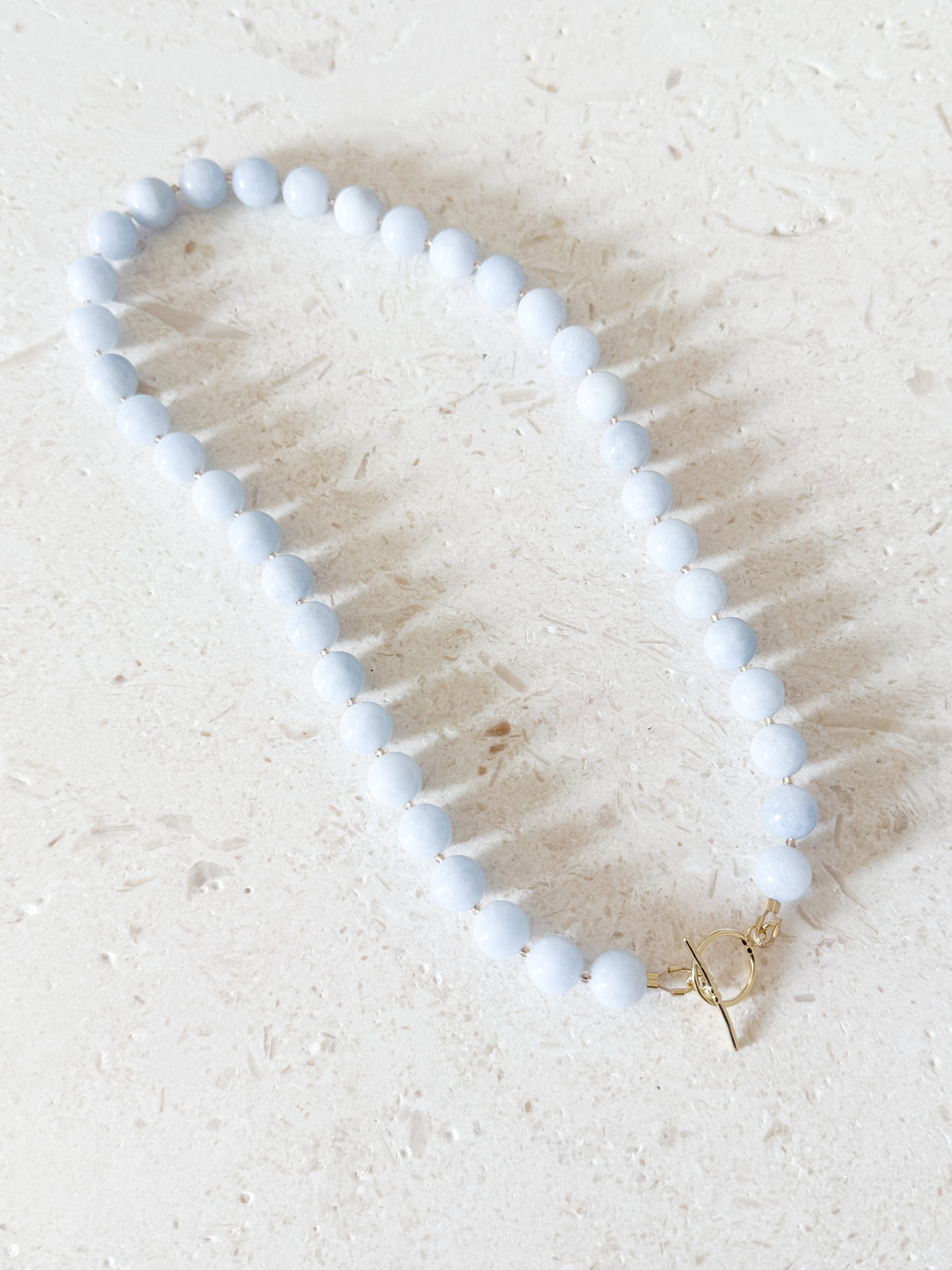 Cloud Blue Gemstone Necklace