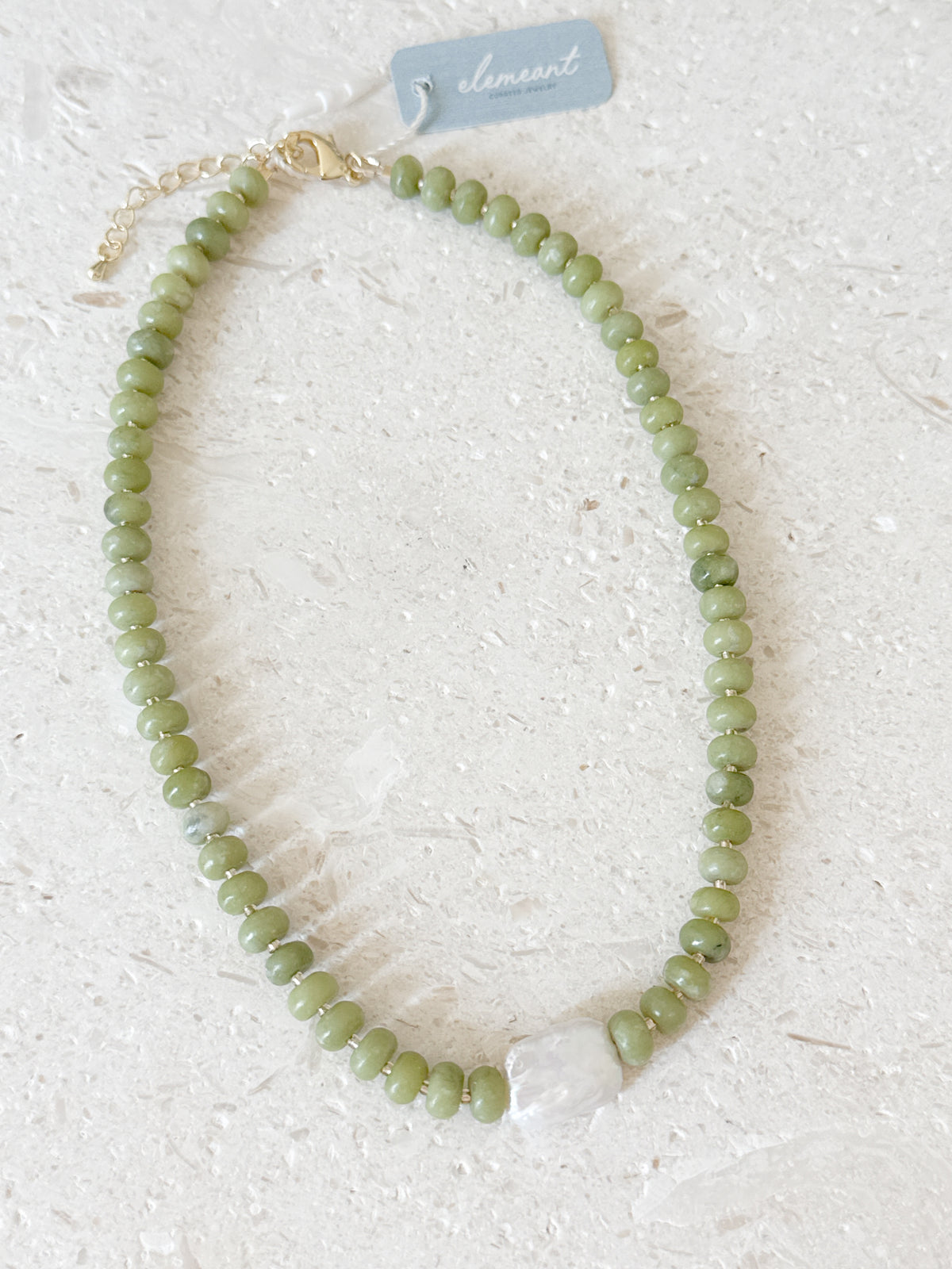 Peridot & Pearl Necklace