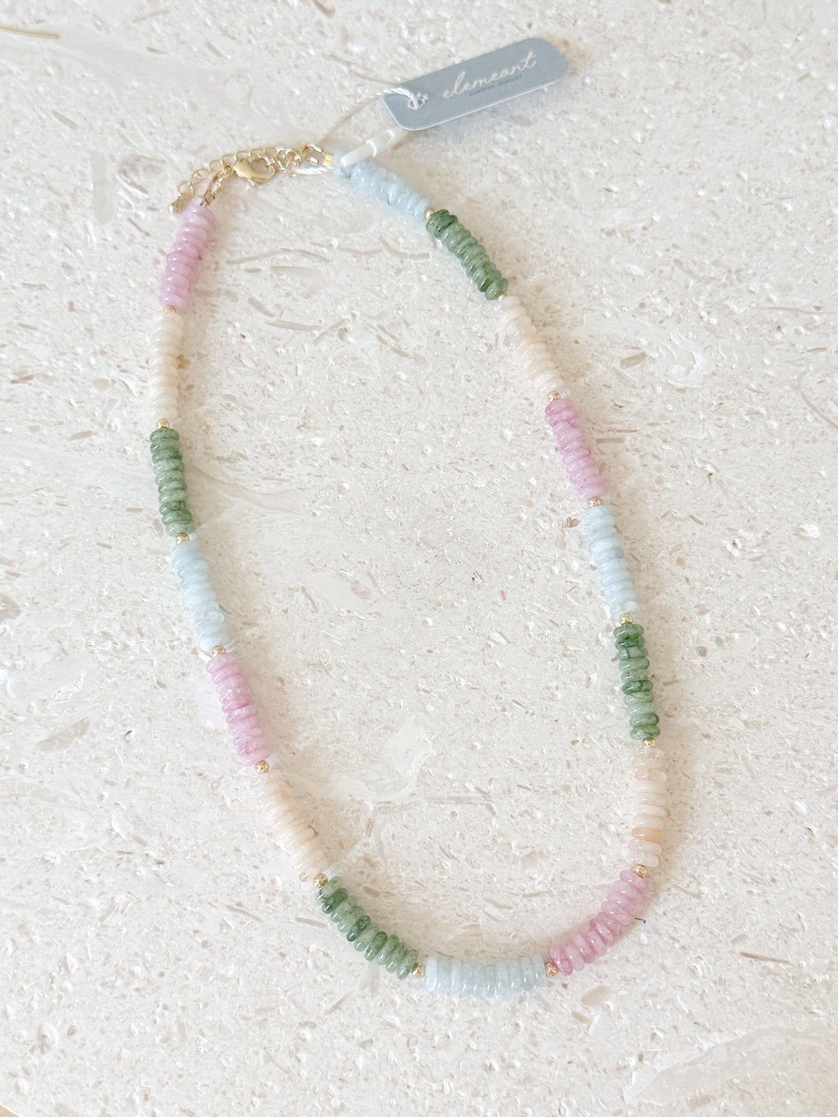 Heishi Morganite Necklace
